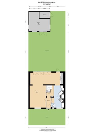 Floorplan - Hortensialaan 88, 1431 VD Aalsmeer